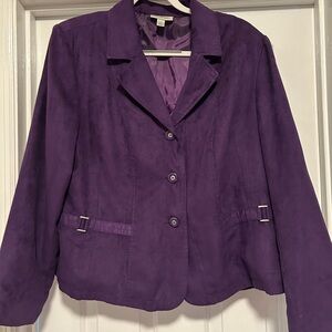 Dressbarn Deep Purple Women's Blazer